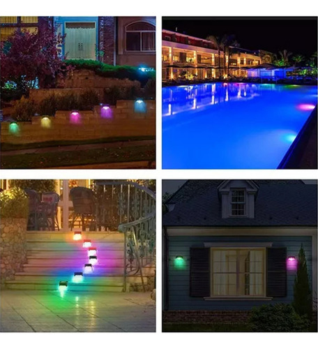 Luces Solares Para Piscina, Paquete De 8, Luces Led Para