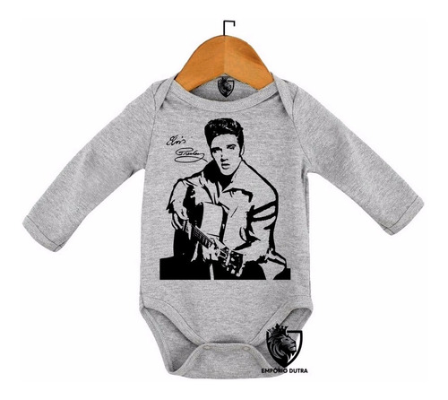 Body Bebê Baby Roupa Nenê Elvis Presley Violão Guitarra Rock