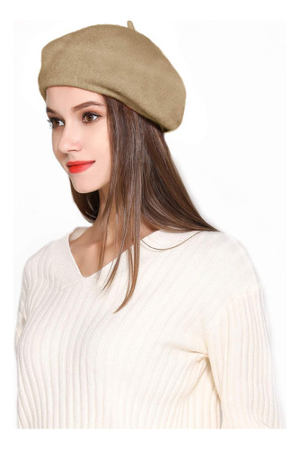 2 Piezas Elgante Boina De Lana Gorro Beret Gorra Para Dama