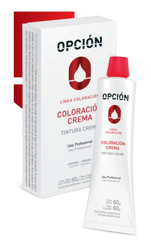 Tintura Creme Profissional para Cabelo Opção Coloração 60g Tom 711 - LOIRO IRISADO