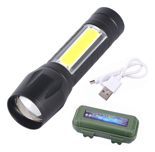 Linterna Led Portátil Xp-g Q5 Recargable Zoom Focus Mini