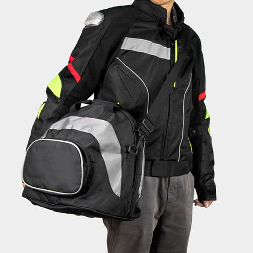 Bolsa De Hombro Multifunción Impermeable Para Casco De Motoc