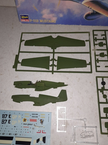 Avion P-51b Mustang Kit Hasegawa Escala 1/72 (Usado)