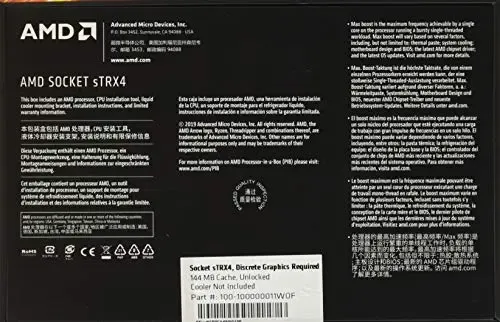 Processor Amd Ryzen Threadripper 3970x 32-core, 64-thread