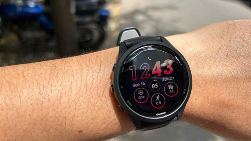 Reloj Garmin Forerunner 265 Music Amoled Negro 46mm Negro Caucho Negro Negro