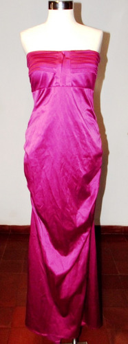 Elegante Vestido De Fiesta Strapless Tipo Sirena M Impecable