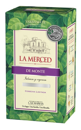 Yerba Mate La Merced Monte Oc 1/2 Kg.