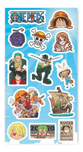 Stickers Vinilo One Piece Luffy Zoro Sanji Nami Manga Anime