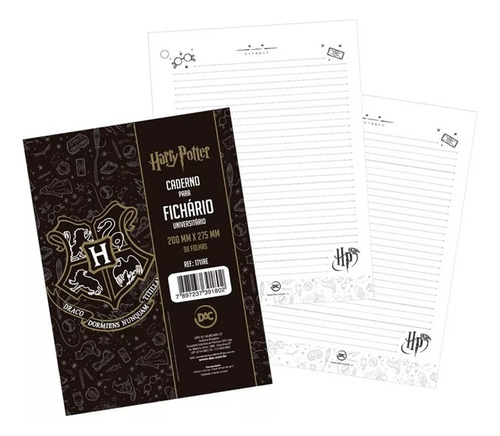Refil De Folhas Para Fichário Univ. Harry Potter 96fls - Dac