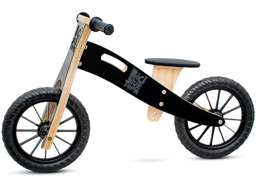 Bicicleta Infantil De Madeira Aro 12 Balance Bike Sem Pedais