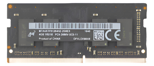 Memoria Notebook 4gb Ddr4 Sodimm Micron Mta4atf51264hz-2gce3
