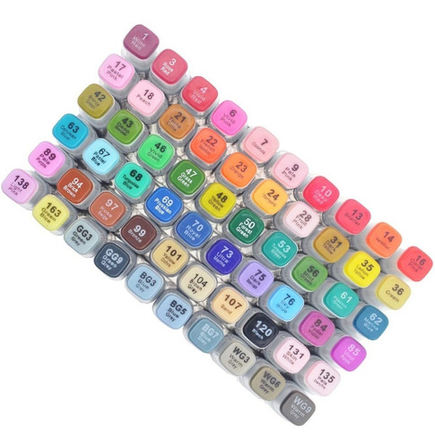 Imagen 2 de 6 de Plumones Profesionales Kit 60 Pzas Envio Inmediato