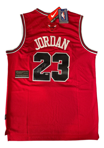 Jersey Autografiado Por Michael Jordan Autografo Certificado