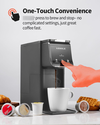 Kidisle Cafetera Caliente Y Helada Cafetera K Cup Compatible