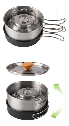 Sartén Hervidor Antiadherente Juego De Utensilios De Cocina