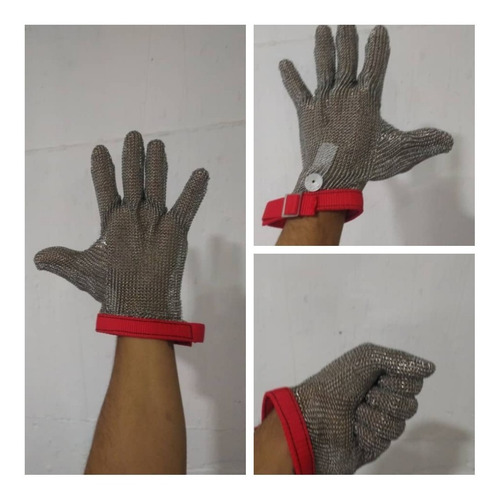 Imagen 3 de 8 de Guantes De Malla Acero Carnicero Premium Americano Original
