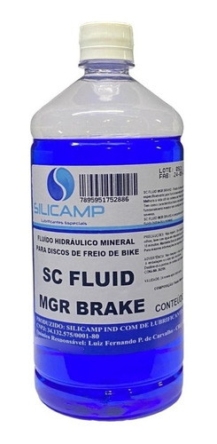 Óleo Mineral Freio Hidráulico Disco Bike Fluid Mgr Brake 1 L