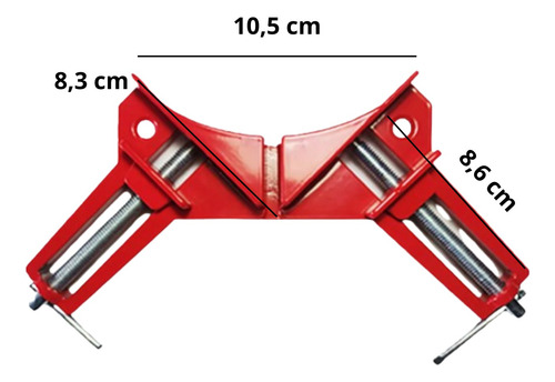 Sargento Angular Grampo Cantoneira Marcenaria 90° Graus 8pçs