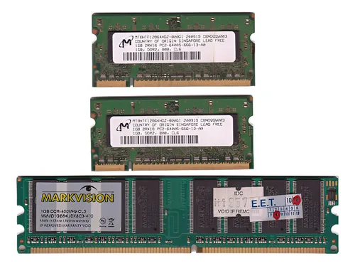 comprar Lt 162 - Memórias 1 Gb Ddr Lote Com 3 Peças