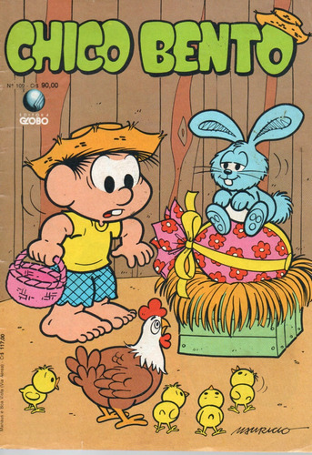 Chico Bento N° 109 - 36 Páginas - Em Português - Editora Globo - Formato 13 X 19 - Capa Mole - 1991 - Bonellihq Cx177 E23
