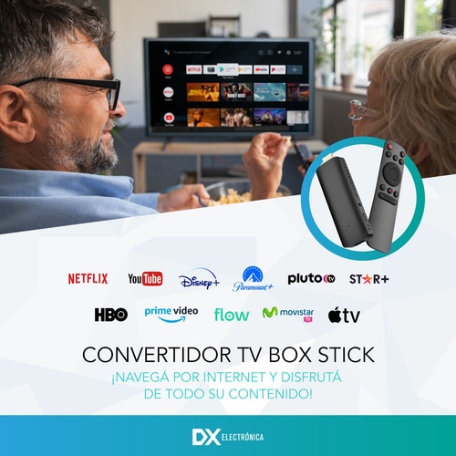 Tv Stick Convertidor Smart 2gb 4k Mas Control Remoto Wifi