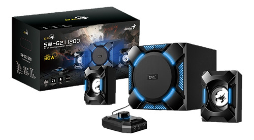 Parlantes Gamer Genius Gx Sw-g2.1 1200 36w Control