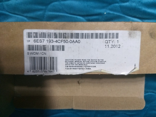 Siemens 6es7 193-4cf50-0aa0 Modulo Terminal.