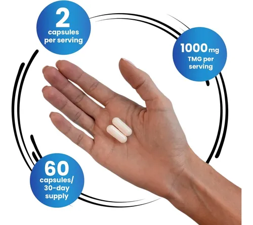 Genex 1000mg Tmg Suplementos (120 Cápsulas) Betaína Anhidra Trimetilglicina 1000 Mg Suplemento Hepático Para Nive