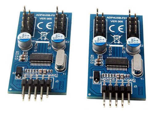 2 Usb 2.0 9pin A 4 Puertos 9pin Mainboard Extension Board