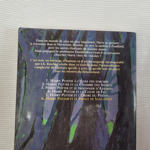 Harry Potter 6 Et Le Prince De Sang Mele Rowling Gallimard