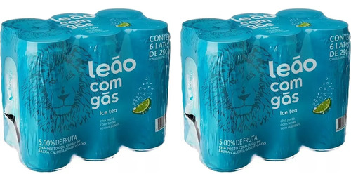 Chá Com Gás Ice Tea Limão 12x290ml - Lata