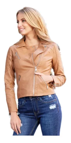 Chamarra biker dama hotsell