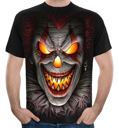 Camisa Casual Para Hombre Impreso 3d Camiseta De Manga Corta