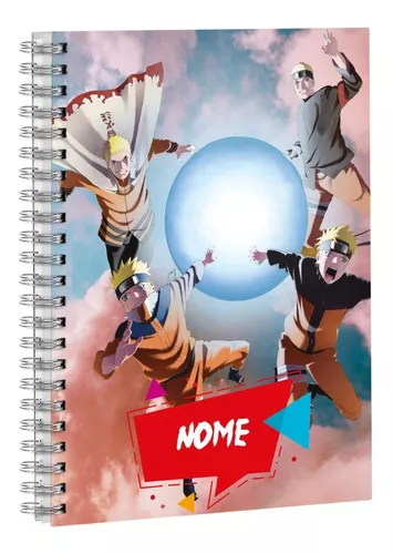 Caderno Personalizado A4 no Tema Naruto