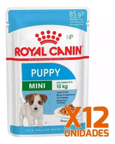 Royal Canin Pouch Mini Puppy Pack De 12 Sobre 140gr.