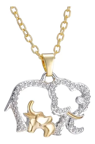 comprar Colar Feminino Folheado Ouro 18k Amuleto Sorte Elefante C259