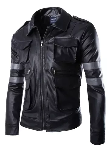 Chaquetas Chaqueta Cuero Hombre, Chaqueta De Cuero Para Motocicleta Nueva  Para Hombre, Chaqueta De Cuero Delgada Para Hombre Guapo, Chaqueta De Cuero  Para Hombre (Color : Blue) : : Moda