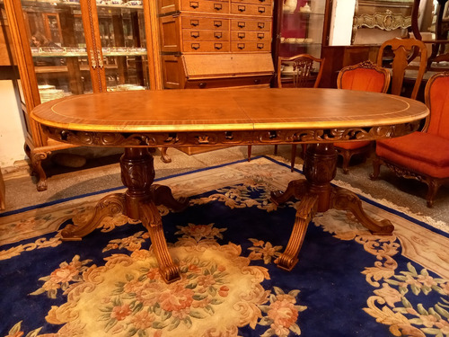 Manyantiques - Mesa De Comedor Frances Luis Xvi Talla