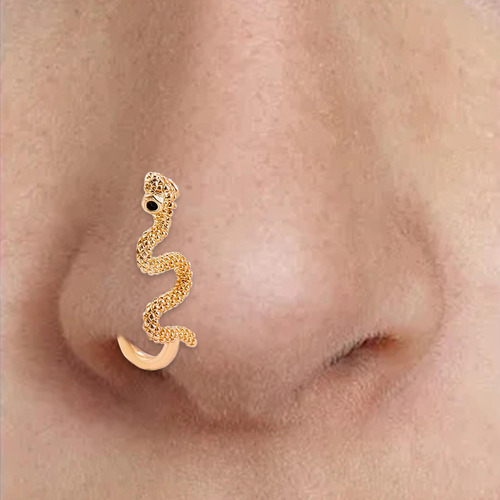 Anillo De Nariz De Serpiente A La Moda Para Mujeres Y