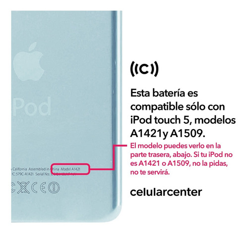 Bat Para iPod Touch 5 A1421 A1509 + Kit Herramienta | Meses sin intereses