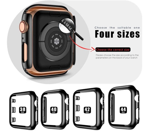 Easuny - Caja Rígida Para Apple Watch Series 6, Se, Series 5
