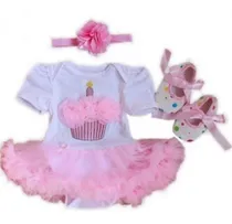 Comprar Conjunto Tutu, Zapatos, Vincha,moño  1er Año Beba - Fotos