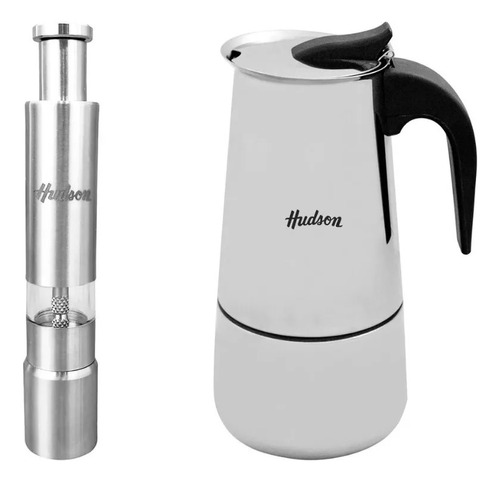  Molinillo Cafetera Acero Induc 9 Pocillos Hudson Original