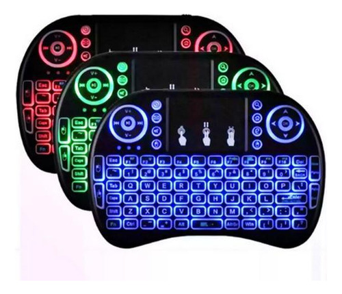 Mini Teclado Wireless Usb Pctouchpad Sem Fio Com Led Usb Pc