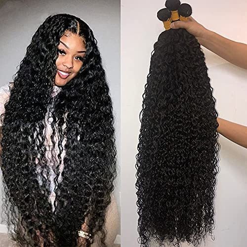 F_noble 30-40inch Brazilian Kinky Curly Packs 8a 1m74h