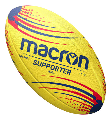 Balon De Rugby Macron Arusa Supporter Amarillo