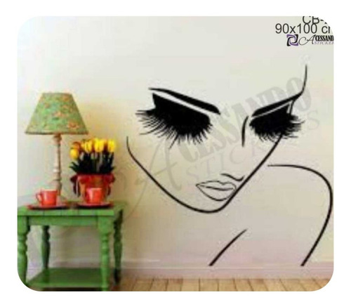 Adesivo Parede Cabeleireiro Manicure Salão Beleza C/seu Nome