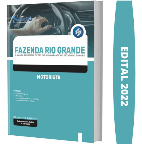 Apostila Fazenda Rio Grande Pr 2022 - Motorista