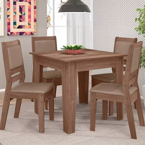 Sala de Jantar-Jogo de Mesa com 6 cadeiras-Copa-Móveis em Oferta