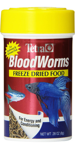 Tetra Bloodworms Alimento 8 Gr Larvas De Mosquito Bettas